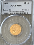 1929 $2.50 MS61