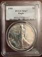 1988 $1 Silver Eagle MS67