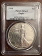 1998 $1 Silver Eagle MS65
