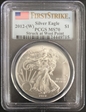 2012-(W) $1 Silver Eagle Struck at West Point First Strike MS70