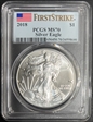 2018 $1 Silver Eagle First Strike MS70