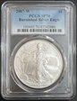 2007-W $1 Burnished Silver Eagle SP70