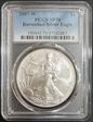 2007-W $1 Burnished Silver Eagle SP70