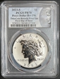 2023-S $1 Peace Dollar Rev PR Two-Coin Reverse Proof Set First Day of Issue PR70