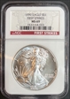 1990 S $1 Silver Eagle First Strikes MS69 