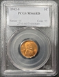 1942-S 1C MS66RD