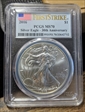 2016 $1 Silver Eagle Silver Eagle - 30th Anniversary First Strike MS70
