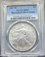 2007-W $1 Burnished Silver Eagle SP69
