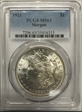 1921 $1 Morgan MS63
