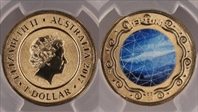 2017 $1 Planetary Coins Neptune Colorized MS70