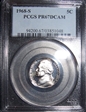 1968-S 5C PR67DCAM