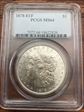 1878 8TF $1 MS64