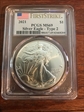 2021 $1 Silver Eagle - Type 2 First Strike MS69