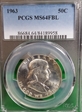 1963 50C MS64FBL