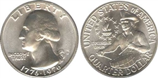 1976-S 25C Silver MS68