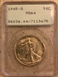 1945-S 50C MS64