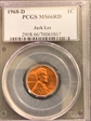 1968-D 1C MS66RD