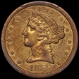 1855-O $5 XF45