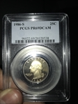 1986-S 25C PR69DCAM