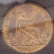  British one Penny  UNC