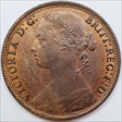 1880 Queen Victoria ONE PENNY 1d Gouby BP1880AB dies M+K not Freeman! UNC