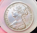 1866 Queen victoria ONE PENNY  F52 6+G R5  MS64