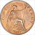1897 ONE PENNY F145 BUNC