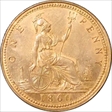 1860 One penny Queen Victoria BEADED BORDER F6 Ms65