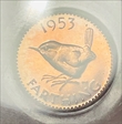 1953  farthing  662A  ms65