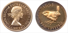 1953  farthing  662A  ms65