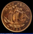 1958  half penny  proof vip  unc 