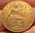 1916! half penny  bu