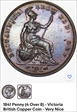 1841 Penny (4 Over 8) - Victoria  1d large copper penny  4 over 8  nef 