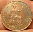1854   rare dot penny dot under  
