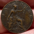 1915 rare close TT  farthing  close tt  