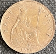 1895  HALF PENNY  GEF/UNC 