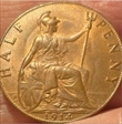 1914  HALF PENNY  F393 1+A  