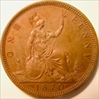 1870  ONE PENNY  RARE PATTERN PENNY  BUNC