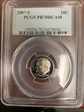 2007-S 10C PR70DCAM