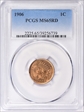 1906 1C MS65RD