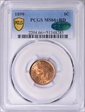 1899 1C MS66+ RD