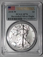 2018-W $1 Burnished Silver Eagle First Strike SP70