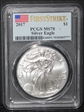 2017 $1 Silver Eagle First Strike MS70