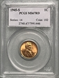 1945-S 1C MS67RD
