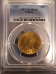 1907 $10 Liberty MS62