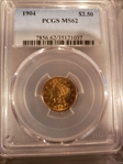 1904 $2.50 MS62
