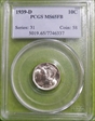 1939-D 10C MS65FB