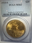 1915-S $20 MS63