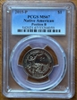 2015-P $1 Native American, Position B MS67