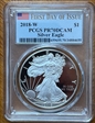 2018-W $1 Silver Eagle First Day of Issue PR70DCAM
